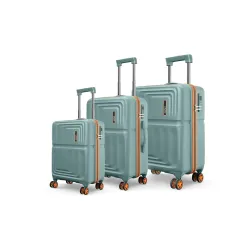 Safari Roma Hard Luggage Trolley Bag with 8 Wheels Set of Cabin