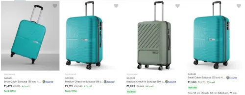 Image of SAFARI Small Cabin Suitcase Minimum 80% DIscount