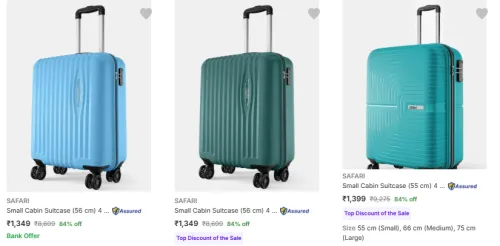 Image of Safari Small Cabin Suitcases From ₹1349