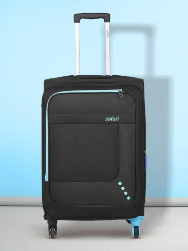 Image of Safari Star 67cm Medium Black Check-in Suitcase