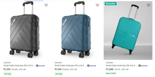 Image of Safari Suitcase Minimum 80% Discount