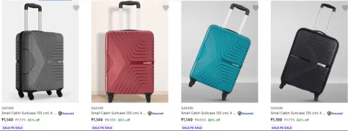 Image of Safari Suitcases At minimum 81% Discount