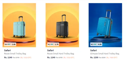 Image of Safari Trolleys at minimum 80% Discount