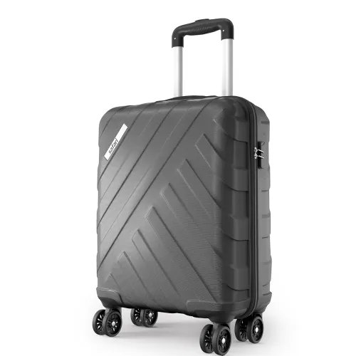 Image of Safari Stylish Voro 55cm Polypropylene Cabin Trolley Bag Gunmetal