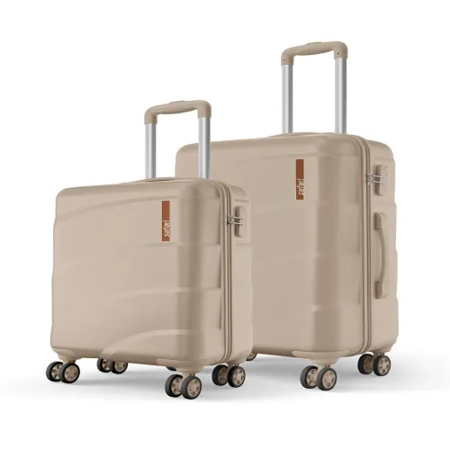 Image of Safari Zuno Champagne Trolley Bag Set of 2