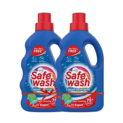 Safewash Liquid Detergent by Wipro, 1L (Buy 1 Get 1 Free)