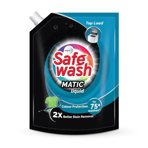 Image of Safewash Top Load Matic Premium Liquid Detergent 2L Refill Pouch with Colour-Protect Technology |