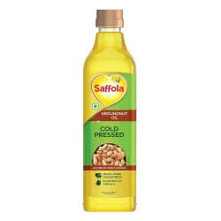 Saffola Cold Pressed Groundnut Oil |Unrefined, 0 trans fat, Chemical free
