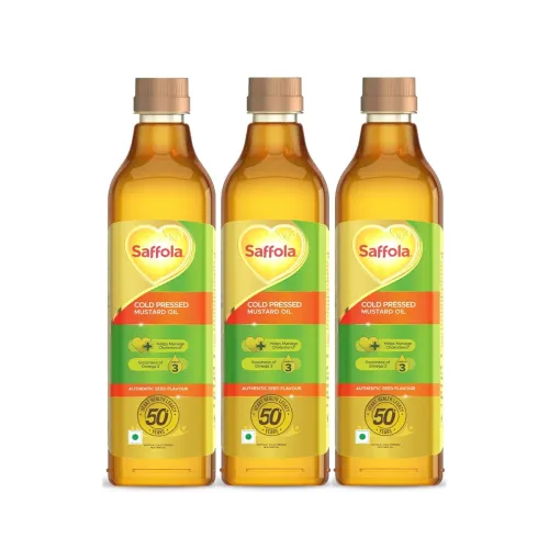 Image of Saffola Cold Pressed Mustard Oil 1L Po3