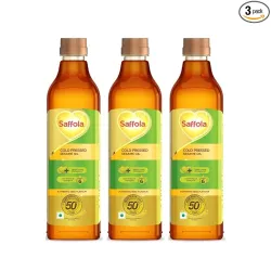 Saffola Cold Pressed Sesame Oil, Po3