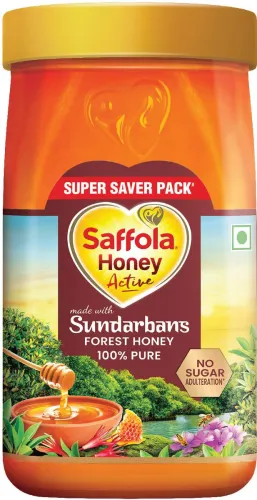 Image of Saffola Honey Active, Made with Sundarban Forest, 100% Pure  (1.2 kg)