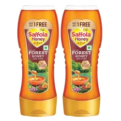 Saffola Honey Active, 700g (350g x 2), Made with Sundarban Forest Honey, 100% Pure Honey, No sugar adulteration, Natural