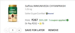Saffola IMMUNIVEDA CHYANPRASH 1.25Kg