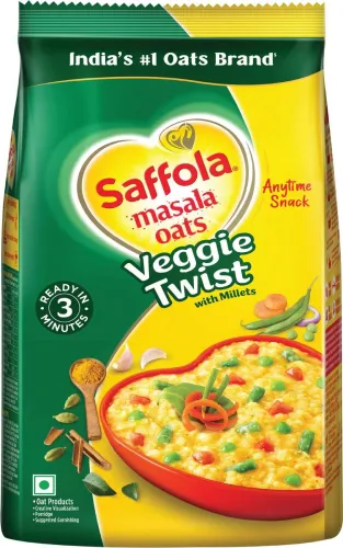 Image of Saffola Masala Oats – Veggie Twist (500g)