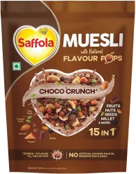 Saffola Muesli Choco Crunch with Flavour Pops, 450g 