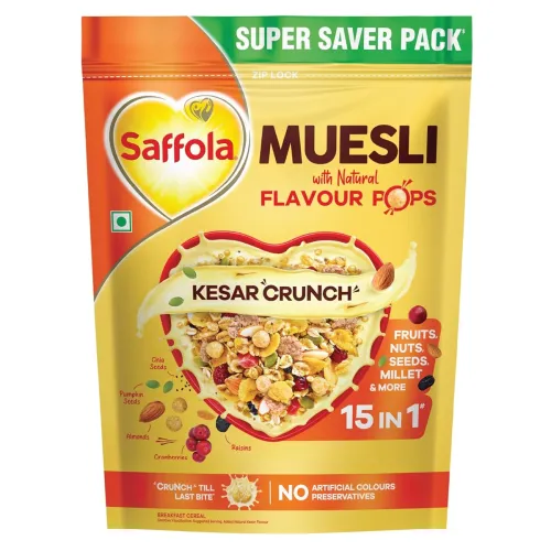 Image of Saffola Muesli Kesar Crunch with Flavour Pops 700 gm