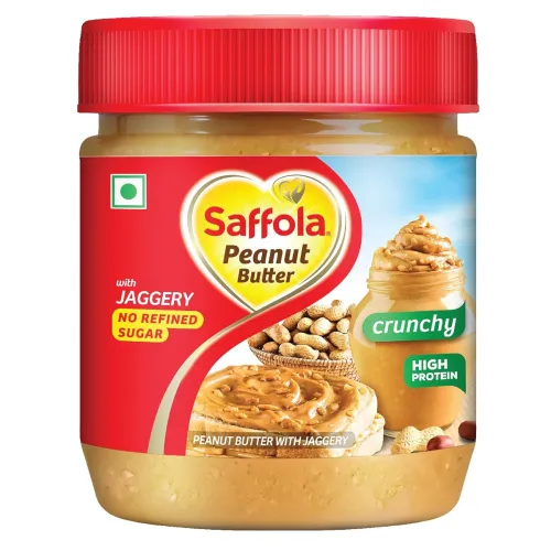 Image of Saffola Peanut Butter with Jaggery Crunchy 350gm 