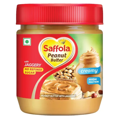 Image of Saffola Peanut Butter with Jaggery, Creamy 350 gm