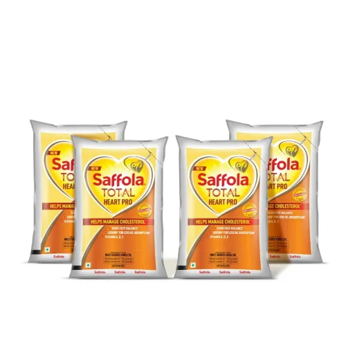 Image of Saffola Total Heart Pro Edible Oil (4 x 1L Pouch)