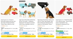 Saga Square Dogs Coat Starting ₹63 