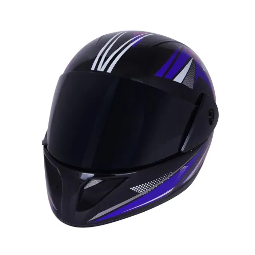 Image of Sage Square ABS ISI Certified Tinted Visor Full Face Graphic Helmet
