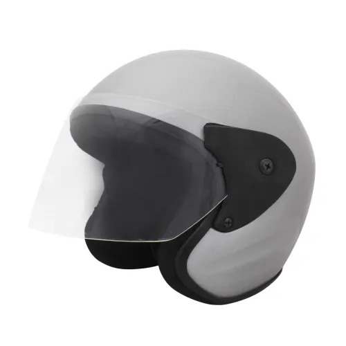 Image of Sage Square Deltz Two Wheeler (ISI Marked) Helmet (Extra Large - XL, Silver Glossy)