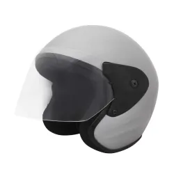 Sage Square Deltz Two Wheeler (ISI Marked) Helmet for Men, Women (Extra Large - XL, Silver Glossy)