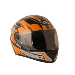 Sage Square ISI Certified ABS Clear Visor, High Standard Safety, Enhanced Design, Extra Comfort, Enhanced Design Proud 45 Full Face Graphic Helmet