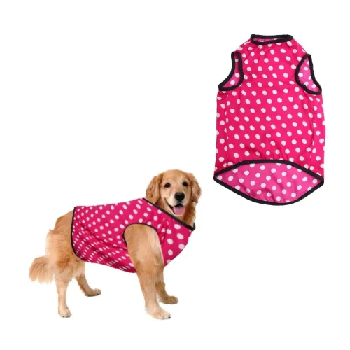 Image of Sage Square Printed Dog T-Shirt XXL Pink