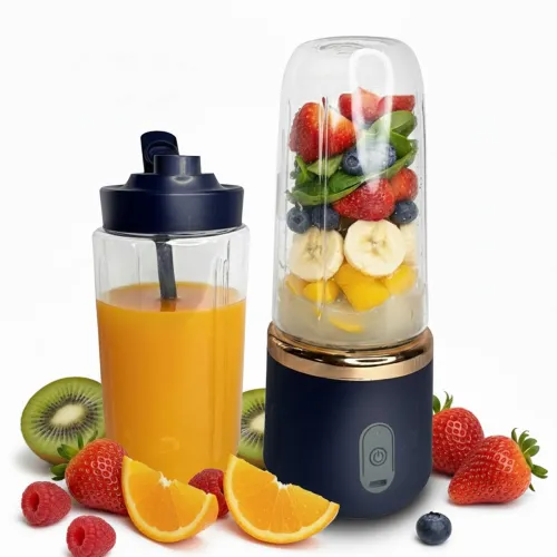 Image of Sageware Portable Juicer / Mini Blender (40 W, 2 Jars, Navy Blue)