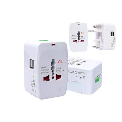 SAIFSMART All-in-One International Travel Adapter with Dual USB