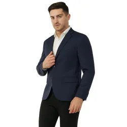 SaintX Mens Slim Fit Formal Business Blazer