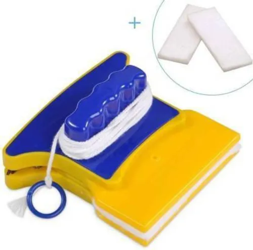 Image of SAJAG Double-Faced Magnetic Glass Wiper & Window Cleaner Tool