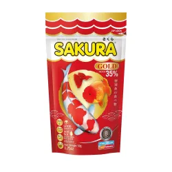 Sakura Goldfish Food | 50 g, Micro 1mm Pellets | Colour & Immunity Enhancing | Astaxanthin, Krill & Vitamin Complex Formula