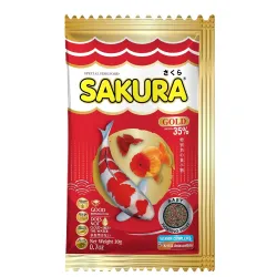 Sakura Goldfish Food | 20 g, Micro 1mm Pellets | Colour & Immunity Enhancing | Astaxanthin, Krill & Vitamin Complex Form