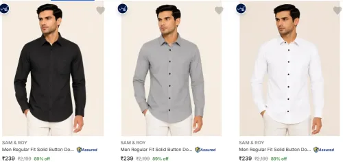 Image of SAM & ROY Clothing and Accessories at minimum 83% Discount