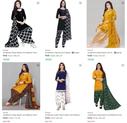 Samah Womens Dress Materials Starting @ ₹199