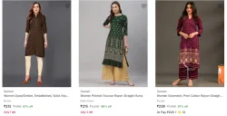 Samah Womens Kurtas upto 90% Discount