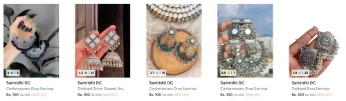 Image of Samridhi Dc Earrings starting at ₹100