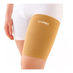 SAMSON Thigh Support – Compression Support for Pain Relief, Breathable, Anti-Slip (Pair, Small)