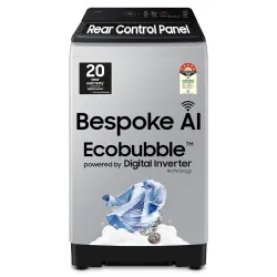 Samsung 10Kg 5 Star Top Load AI Washing Machine (WA80F10E2LTL, Lavender Gray)