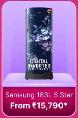 Image of Samsung 183 L Refrigerator @ ₹15790 on Flipkart big Billion Days Sale