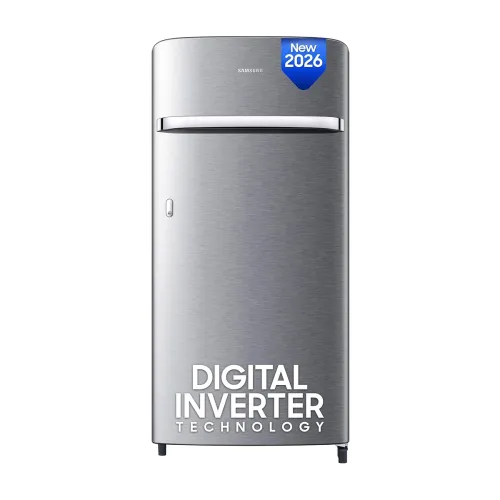 Image of Samsung 189L 5★ Single Door Refrigerator – Digital Inverter, Elegant Inox