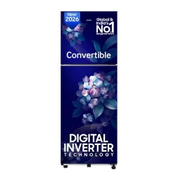 Samsung 236 L, 2 Star, Convertible, Digital Inverter Frost Free Double Door Refrigerator