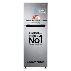 Samsung 236 L, 3 Star, Convertible, Digital Inverter with Display Frost Free Double Door Refrigerator (RT28C3733S8/HL, S