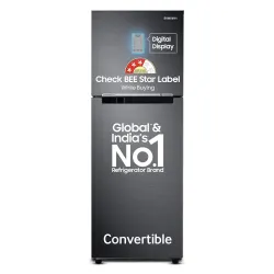 Samsung 236 L, 3 Star, Convertible, Digital Inverter with Display Frost Free Double Door Refrigerator (RT28C3733B1/HL, B
