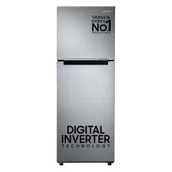 Samsung 236L 3 Star Double Door Refrigerator Silver (RT28C3053S8)