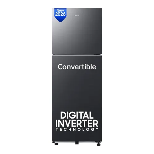 Image of Samsung 256 L, 3 Star, Convertible, Digital Inverter Frost Free Double Door