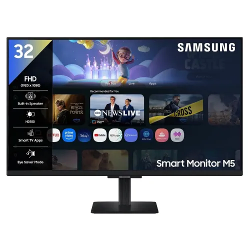 Image of Samsung 32" (80cm) M5 Smart Monitor with Smart TV Experience|FHD 1920 x