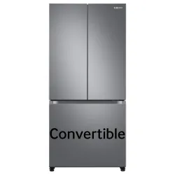 Samsung 550 L, Convertible, Digital Inverter, Frost Free French Door Refrigerator (RF57A5032S9/TL, Silver, Refined Inox)